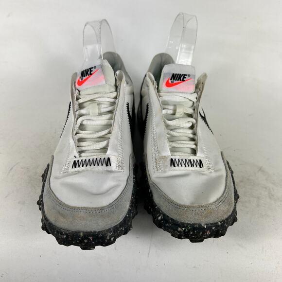 Nike Waffle Racer Crater Shoes Women's 7 White Suede Trainer Lace-Up CT1983-104 - Picture 4 of 10